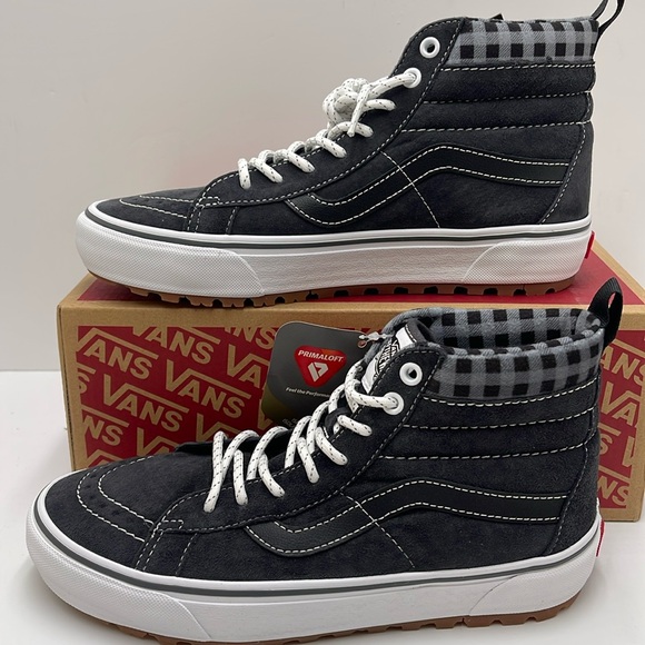 Vans Men’s Sk8-Hi Mte-1 Plaid Grey/White
VN0A5HZYGYW Boots Sneakers - Picture 2 of 16